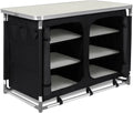 Armoire de Camping Pliante en Aluminium avec Sac de Transport