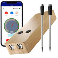 Thermomètre Bluetooth sans fil avec 2 sondes fines, idéal pour viande, barbecue, four et fumoir, portée de 100m