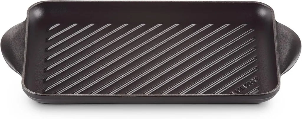Gril Rectangulaire en Fonte Émaillée Noir 33x22 cm - Le Creuset