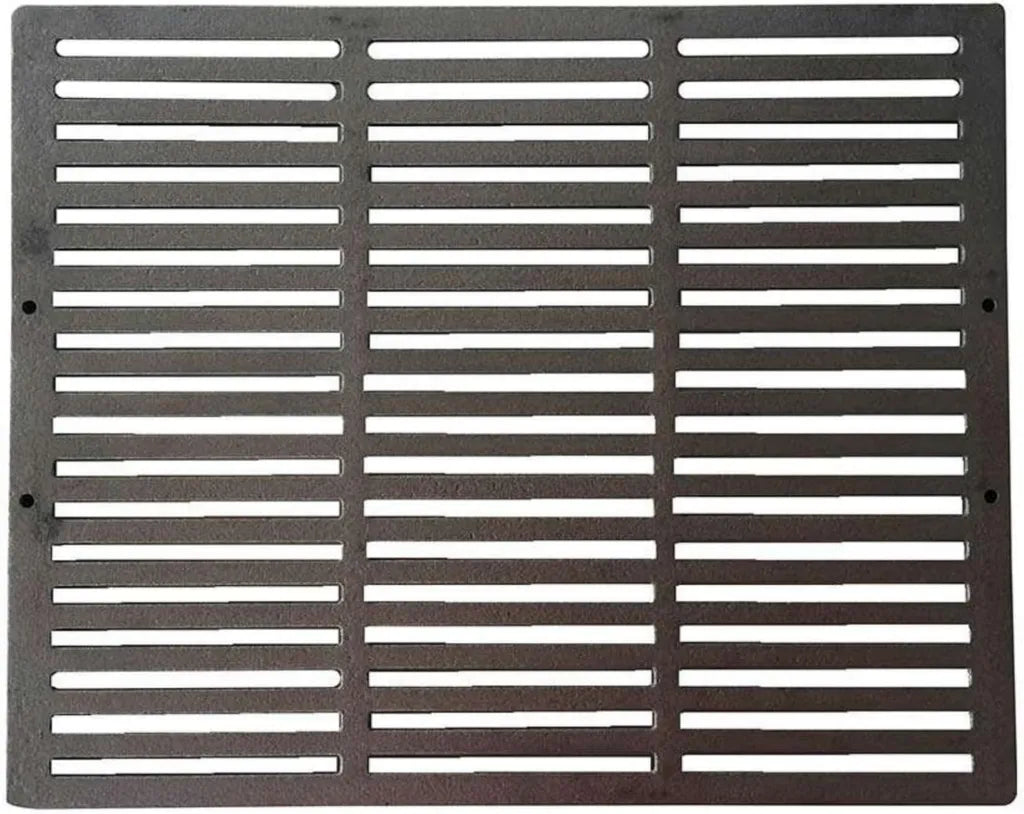 Grille en Fonte pour Barbecue et Cheminée 50x40 cm | Résistant aux Températures Élevées | Facile à Nettoyer