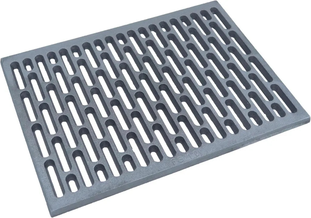Grille en Fonte pour Cheminée et Barbecue, 30x40 cm