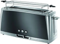 Grille-pain Russell Hobbs Luna Gris avec Fente Longue, 6 Niveaux de Brunissage, 1420W