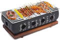 Gril Barbecue Japonais Portable avec Réchaud à Charbon et Plaque de Cuisson, Idéal pour Camping et Usage Domestique (36x18x13cm)
