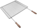Grille de Barbecue Réglable en Acier Inoxydable pour Intérieur et Jardin 50-60x45cm