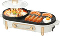 Mijoteuse Électrique 2-en-1 avec Gril, 220V 1700W, Parfaite pour Barbecue Coréen et Repas en Famille