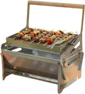 Gril Rotatif en Inox 360° | Barbecue au Charbon pour Jardin et Camping