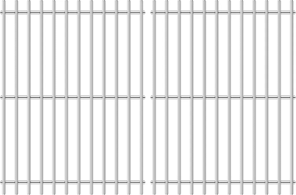 Lot de 2 Grilles en Acier Inoxydable pour Barbecue Enders SAN Diego 3, Antirouille