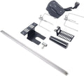 Brochette motorisée pour barbecue, crochet à viande 80 cm avec moteur intégré, idéal pour BBQ intérieur et extérieur