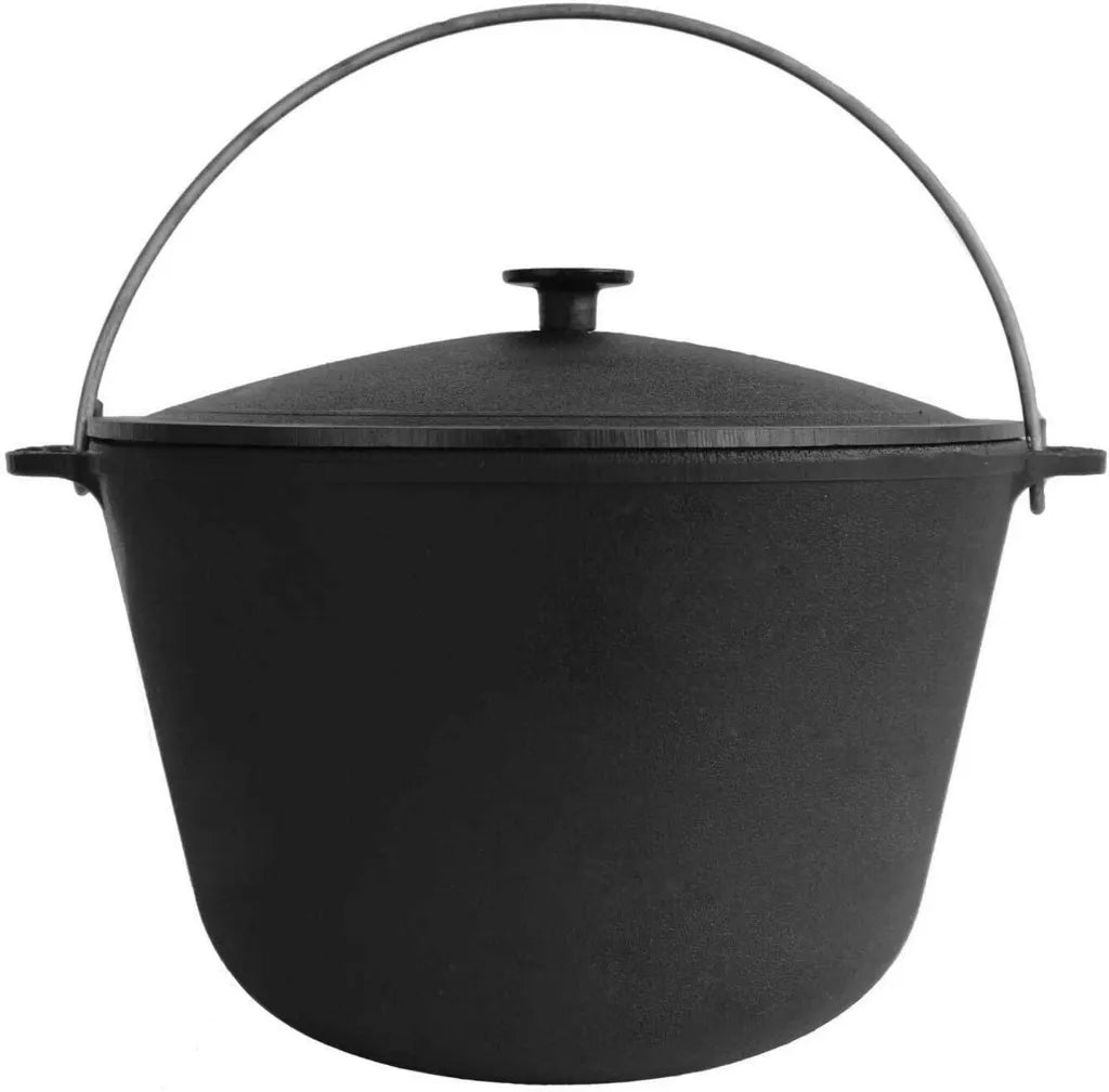 Cocotte en Fonte 6L avec Couvercle - Compatible Induction et Extérieur