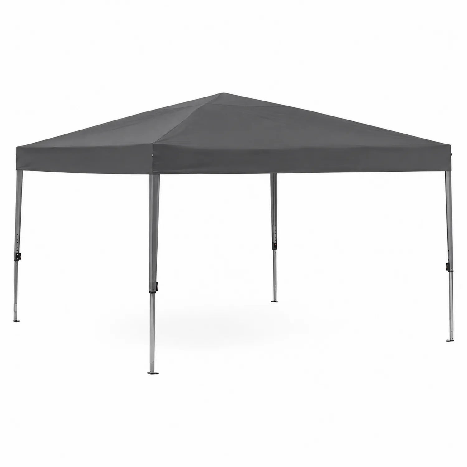 Tonnelle carrée 3x3m en métal avec toit en polyester gris