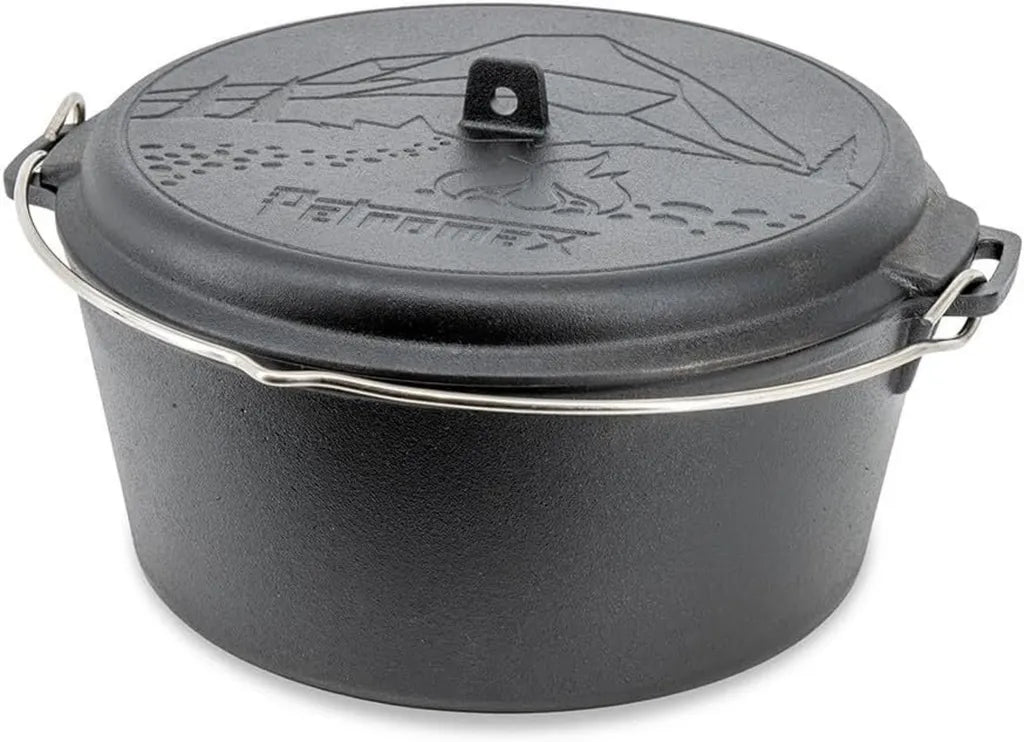 Petromax Marmite en Fonte 7,5L - Polyvalente pour Induction, Gaz, Four et Feu de Camp