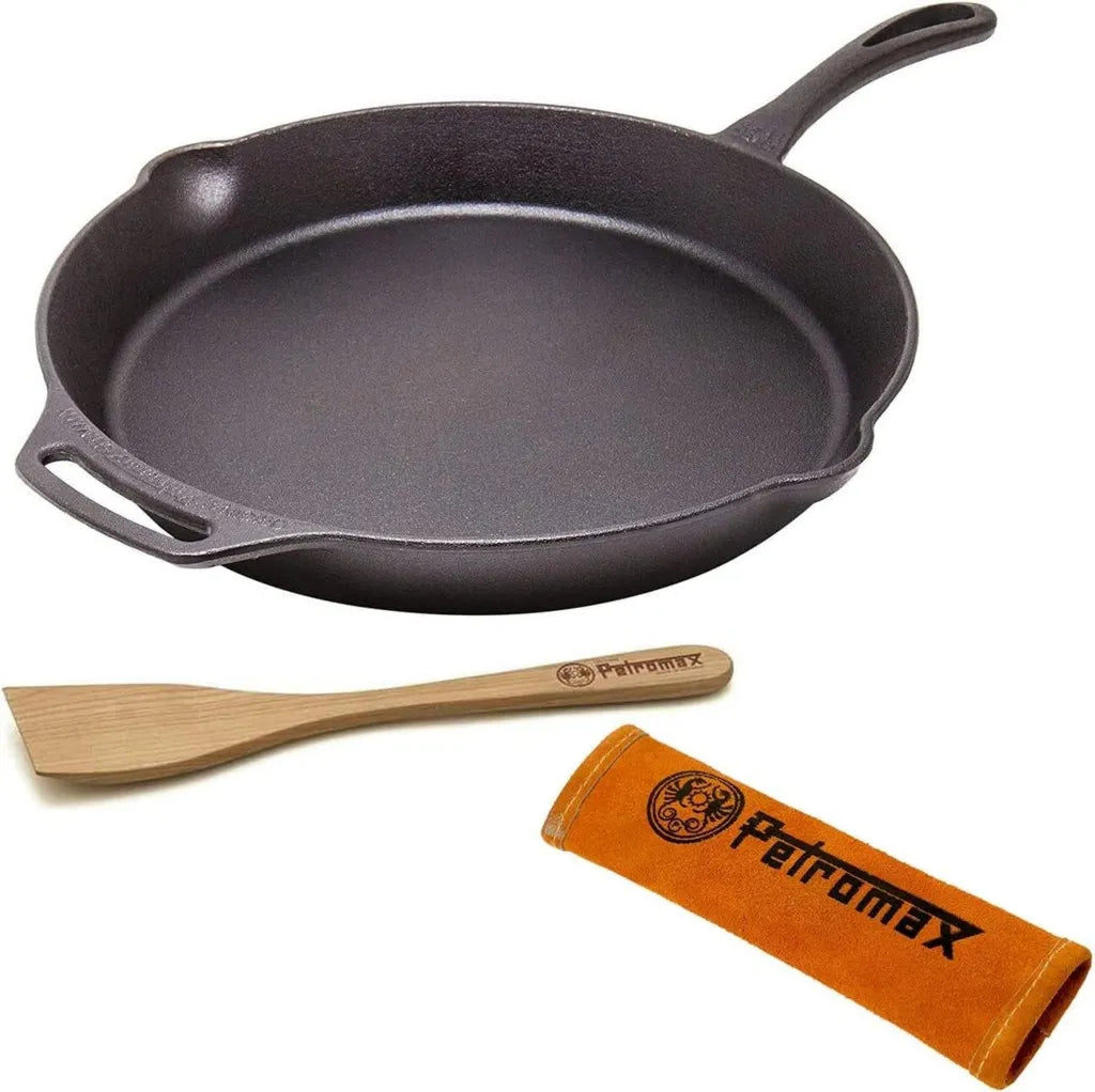 Poêle à feu Petromax avec Spatule et Manche, Ø 30 cm
