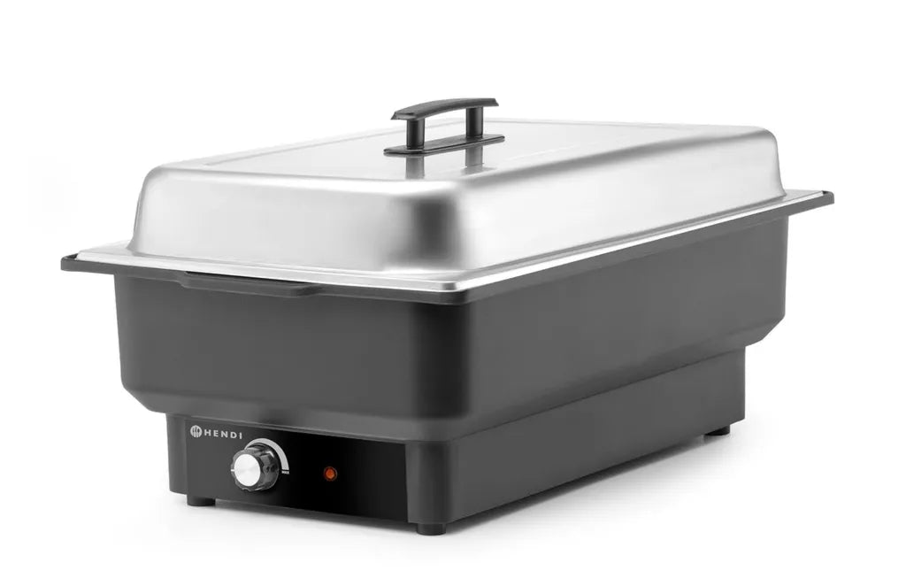 Bain-Marie Électrique HENDI Tellano 9L, Buffet GN 1/1, 230V, 900W, Température Réglable 30-85°C, Inox et Polypropylène