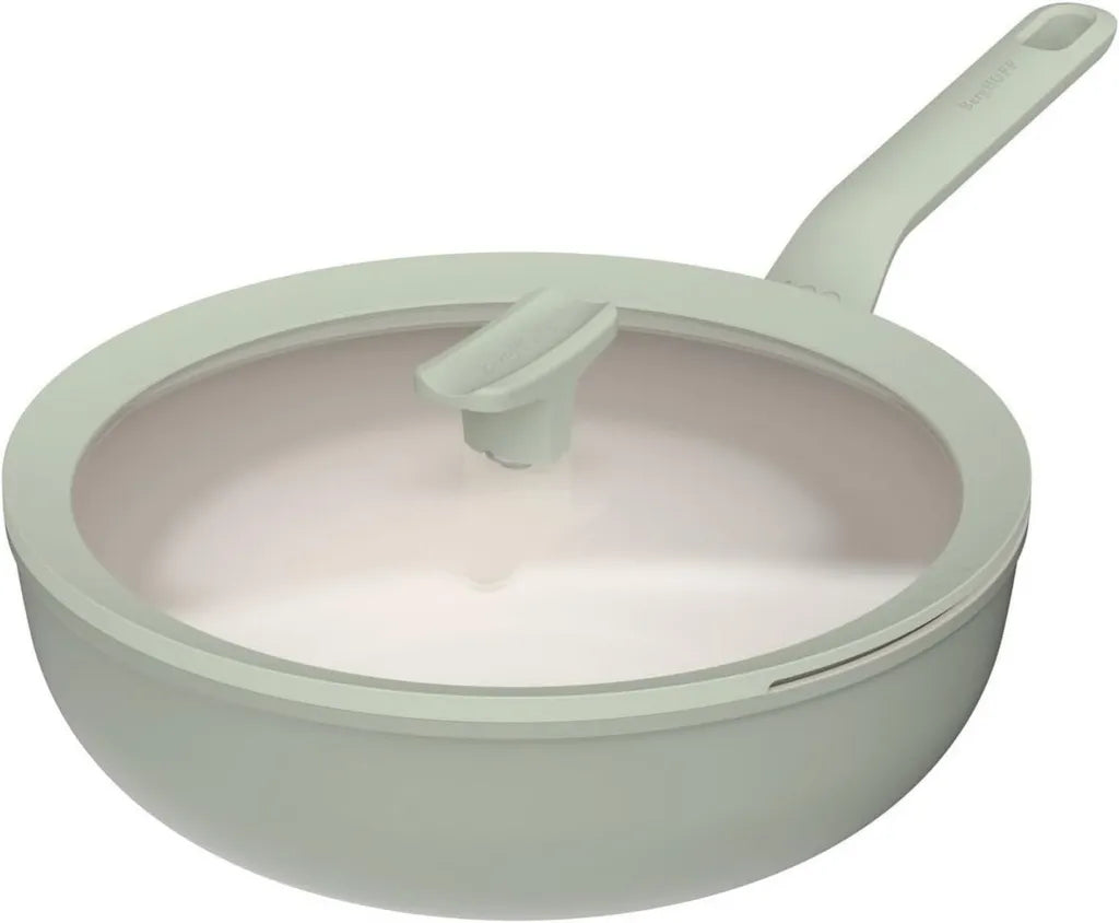 Wok Antiadhésif Berghoff 28cm avec Couvercle - Modèle Balance Sage