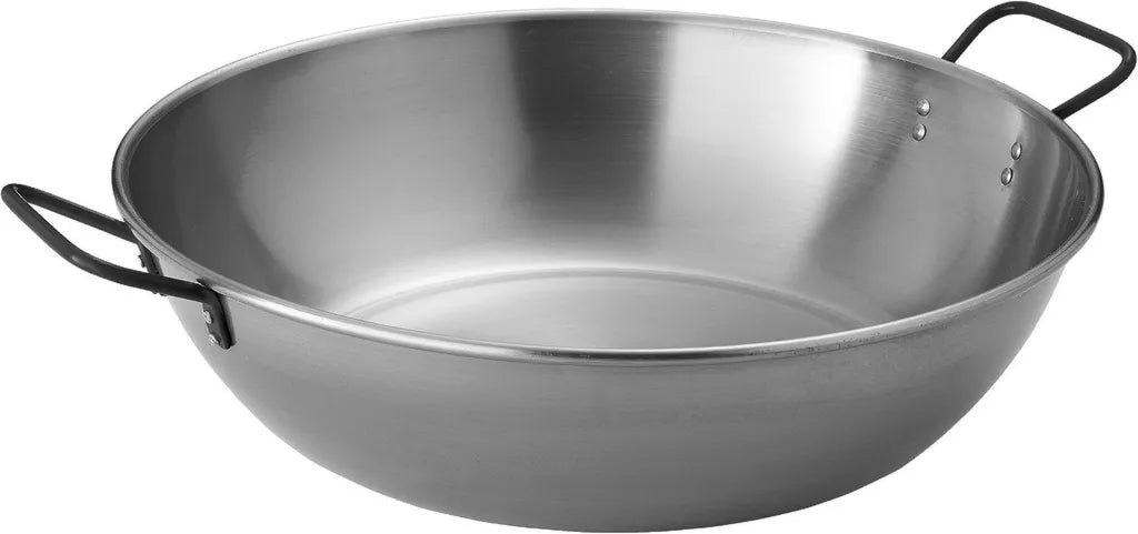 Wok en Acier MUURIKKA 50 cm pour Tous Feux et Extérieur