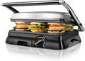 Gril multifonction Aigostar 2000W, plaques antiadhésives, ouverture 180°, bac amovible