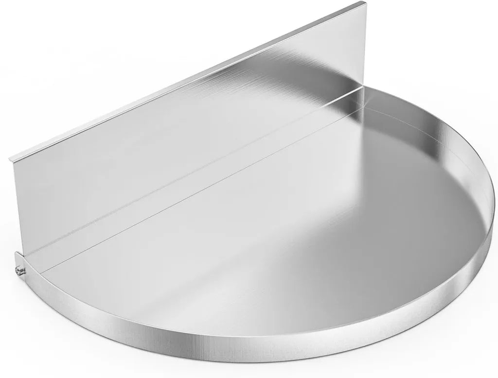 onlyfire Bac à Graisse pour Barbecue Weber, Acier Inoxydable avec Séparateur Amovible, Convient aux Barbecues Charbon Weber 57CM