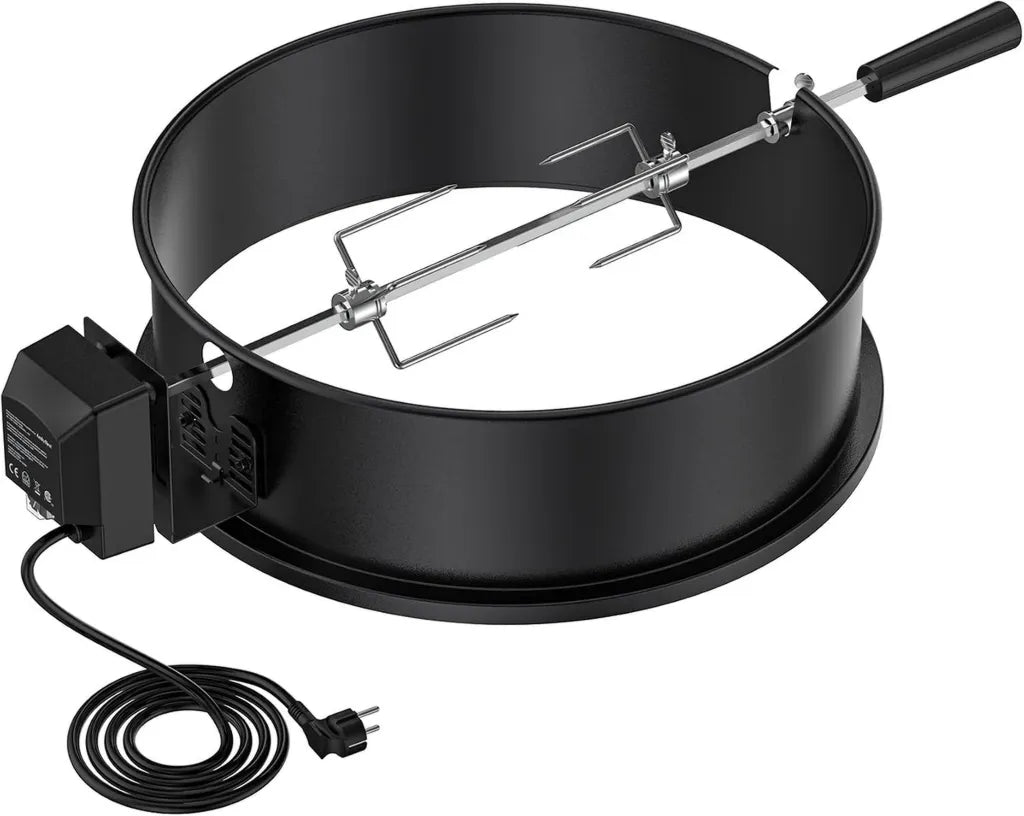 Onlyfire Rôtissoire pour Barbecue Weber 47 cm, Fonctionne avec Grills à Charbon Bouilloire, Noir