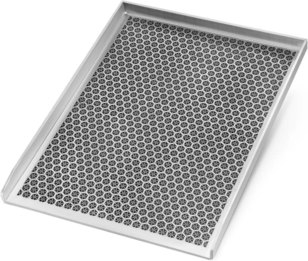 Plaque de Cuisson Inox Antiadhésive 40x30 cm pour Barbecue Gaz et Charbon
