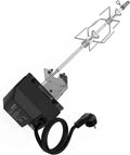 Kit de Rôtissage en Acier Inoxydable pour Barbecue Weber Spirit 200/300 avec Moteur Électrique