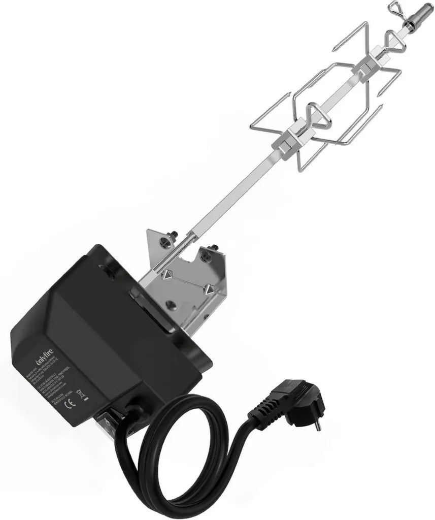 Kit de Rôtissage en Acier Inoxydable pour Barbecue Weber Spirit 200/300 avec Moteur Électrique