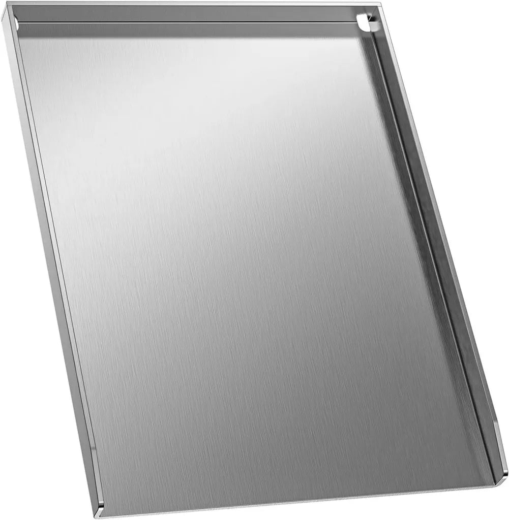 Plancha Universelle en Acier Inoxydable 40x30 cm pour Barbecue