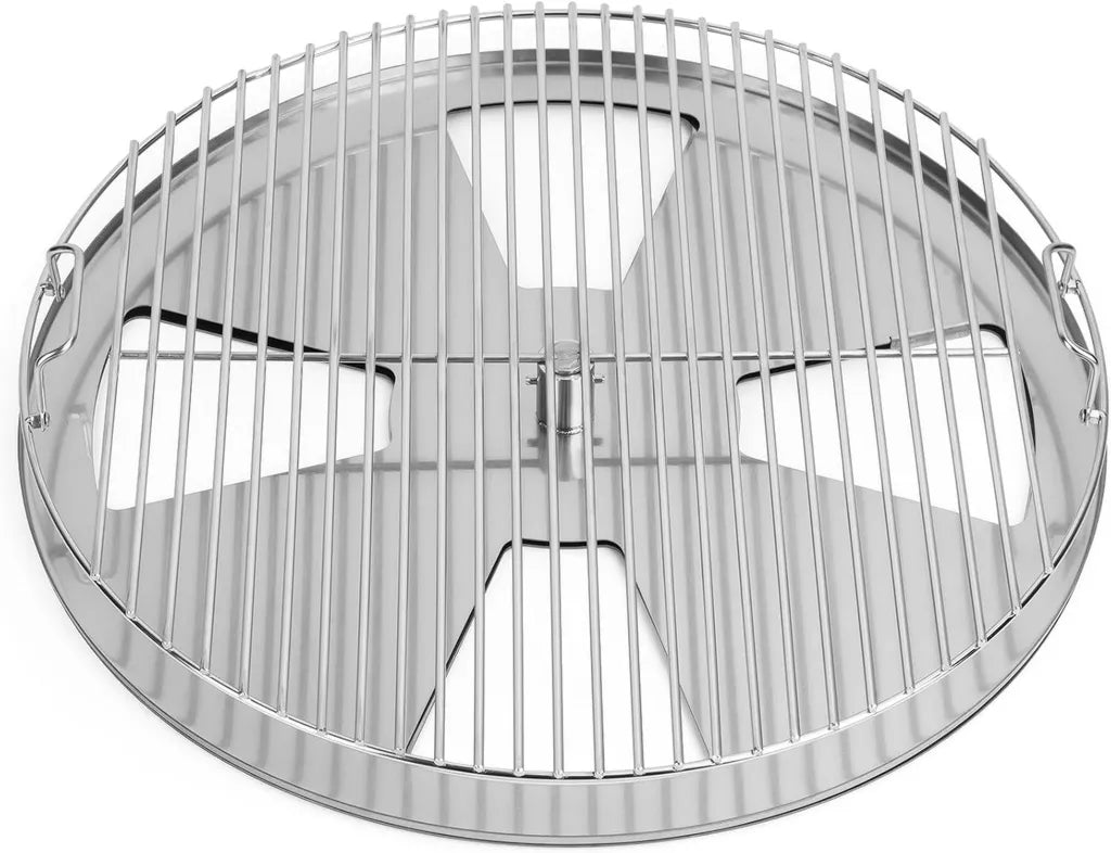 Grille BBQ 57 cm avec Diffuseur Réglable et Contrôle Manuel du Fumage
