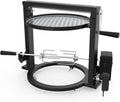 Kit Barbecue Santa Maria et Rôtissoire pour Solo Stove Ranger, Accessoire avec Grille Réglable et Moteur Électrique