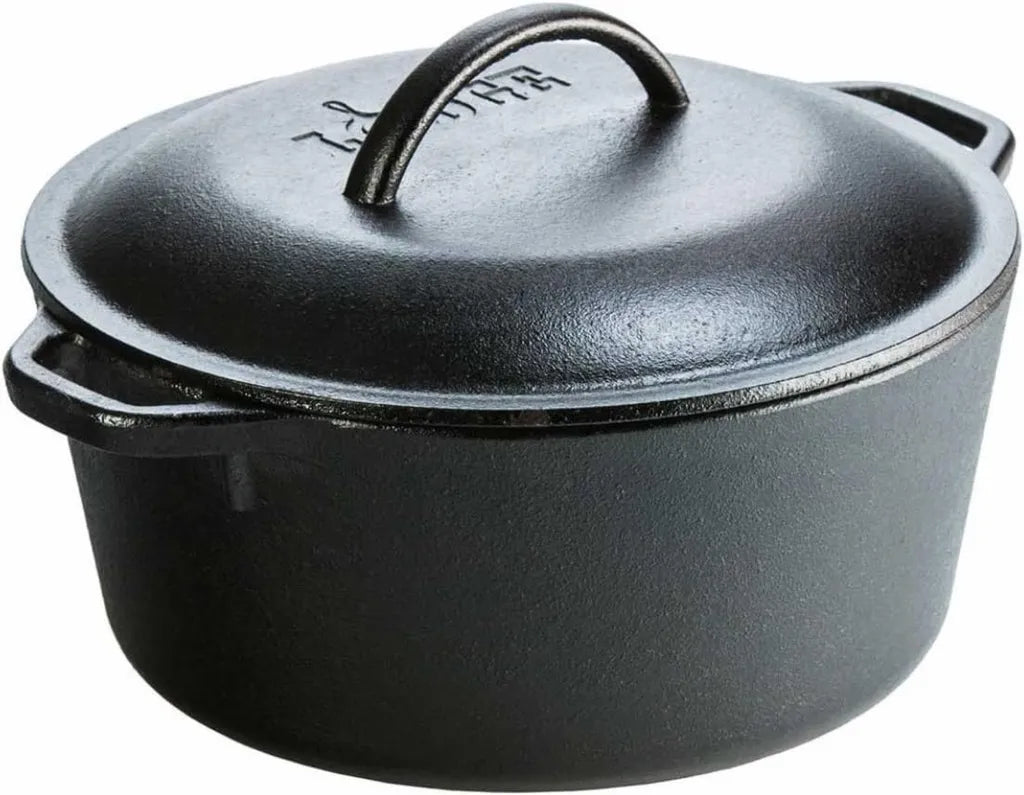 Cocotte en fonte naturelle 4,7L Lodge - Compatible tous feux - Fabriqué aux États-Unis