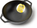 Wok en Fonte Naturelle 23cm - Fabrication Américaine de Qualité