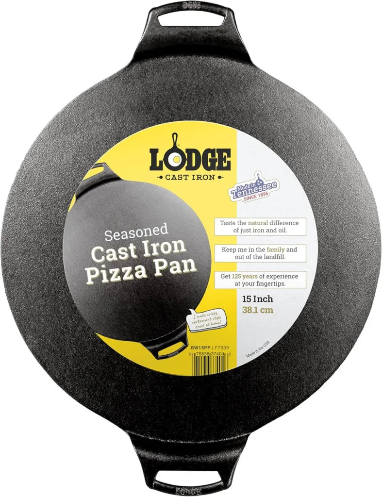 Lodge - Pierre à pizza en fonte de 38cm - Fabrication américaine