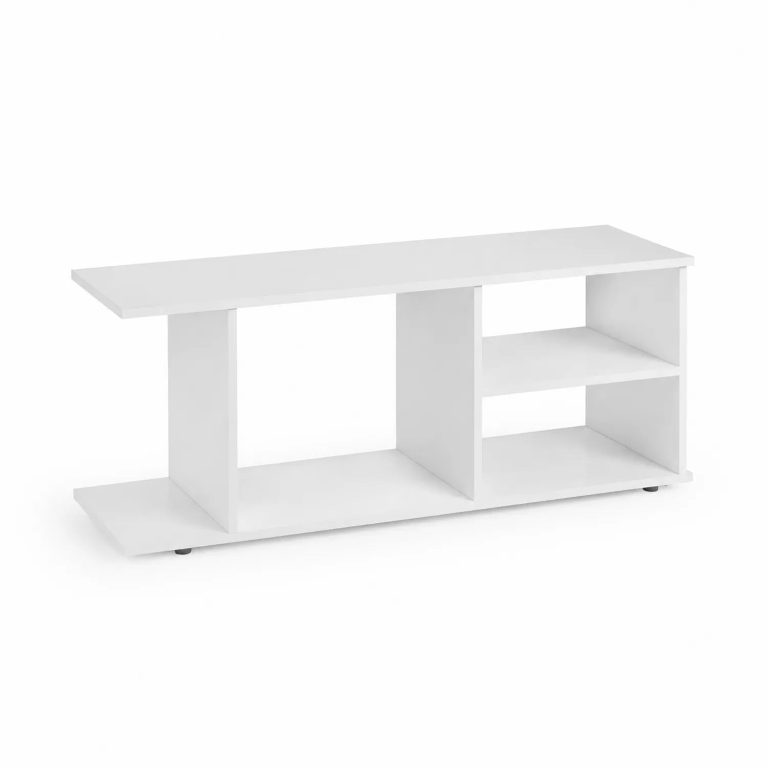 Meuble TV en bois blanc 120x40x40 cm