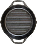 Poêle à Griller en Fonte 26cm avec Double Poignée | Compatible Tous Feux et Four | Fabrication Américaine