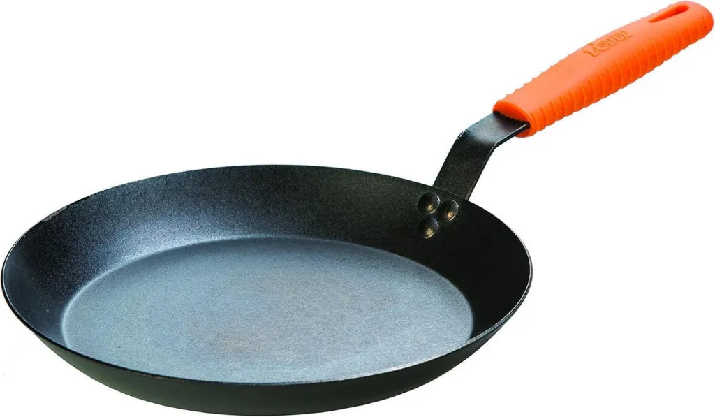 Poêle à frire en acier carbone Lodge 30 cm, Noir/Orange