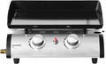 Plancha à gaz 2 brûleurs - Porthos 5KW - Barbecue extérieur inox