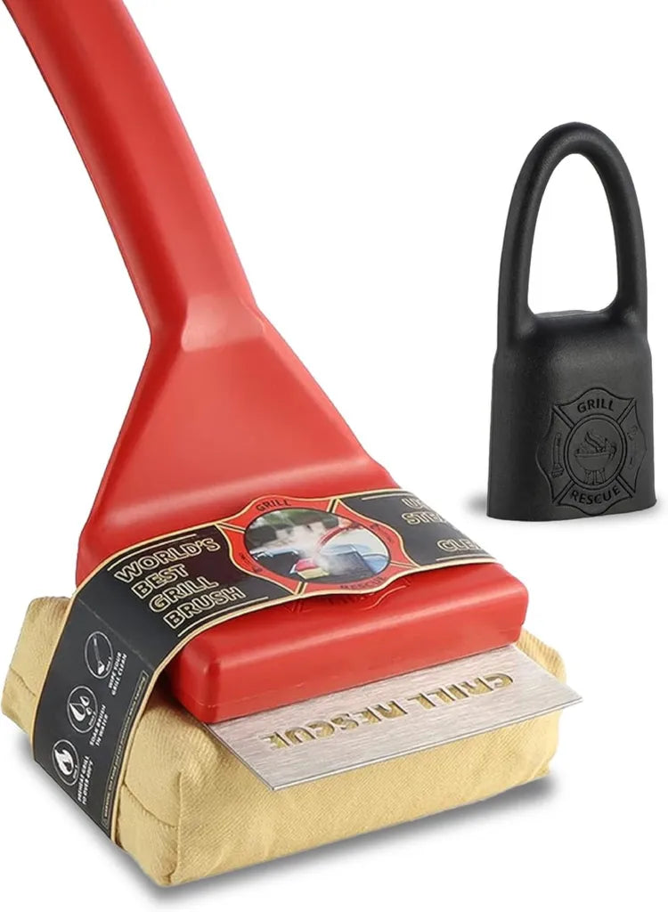 Brosse de barbecue sans poils, nettoyage sécurisé pour grilles en gaz, charbon et acier