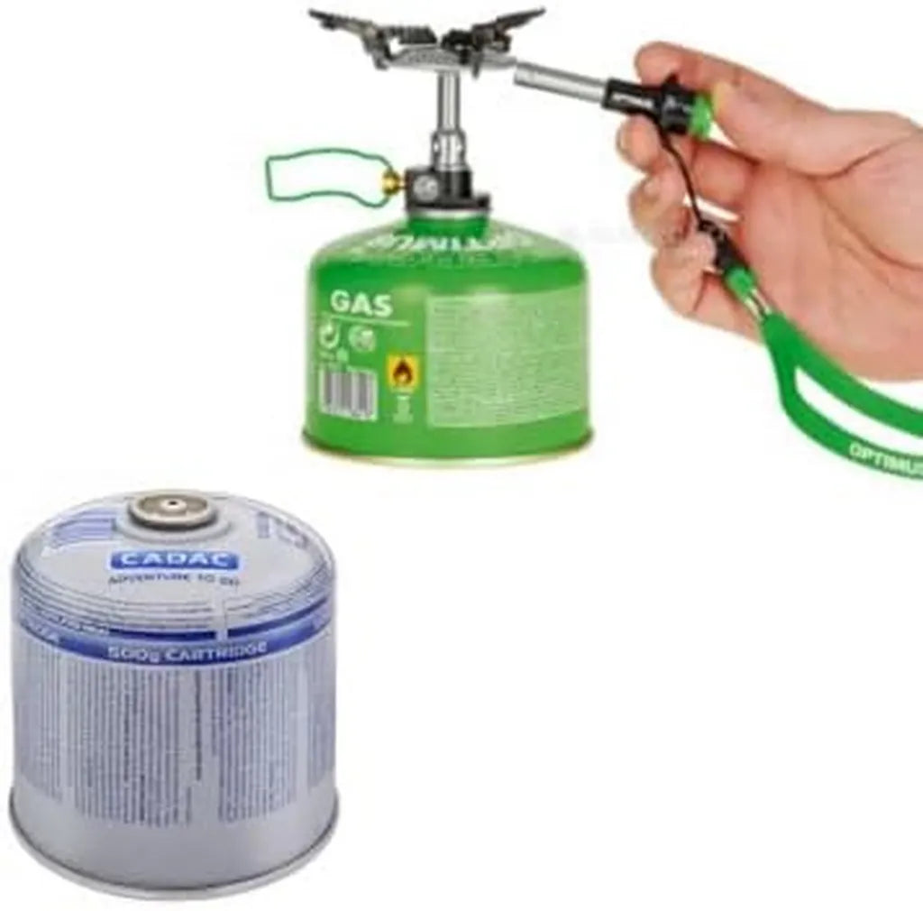 Cadac Réchaud Optimus Crux Lite avec Piezo et Cartouche de Gaz 500g pour Camping
