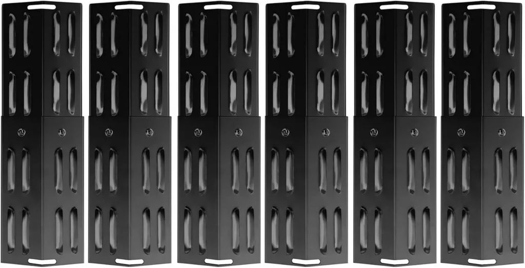 WELL GRILL Lot de 6 cache-brûleurs réglables pour barbecue à gaz de 29 à 43 cm