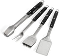 Ensemble d'Outils de Barbecue 4 Pièces en Acier Inoxydable avec Fermeture Magnétique