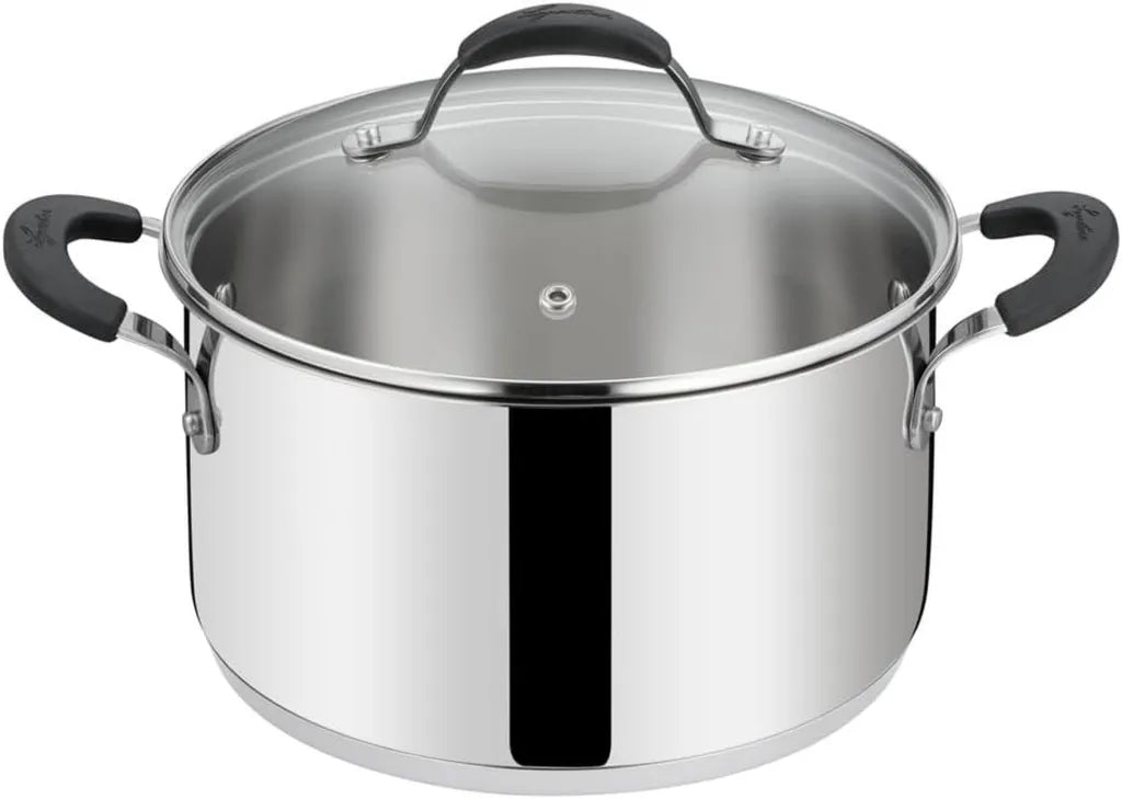 Lagostina Casserole Acier Inoxydable 18 cm avec Couvercle en Verre