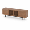 Meuble TV en bois MDF avec portes ajourées 150 cm