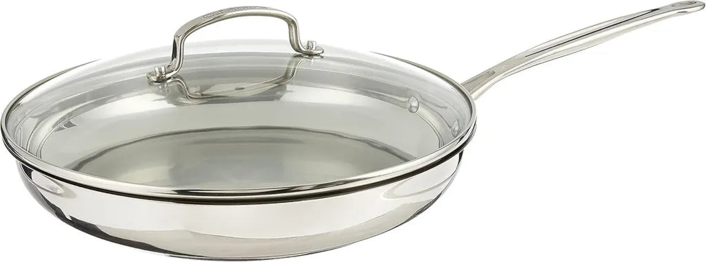Poêle à Frire Cuisinart Chef Classic 30 cm avec Couvercle en Verre