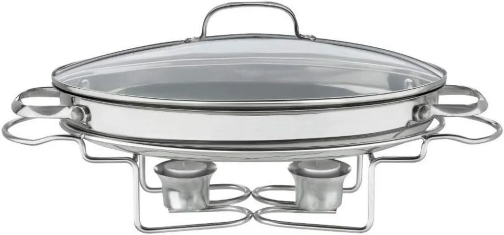 Serveur de Buffet Ovale en Acier Inoxydable Cuisinart 35 cm