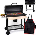 Barbecue Charbon GrillMaster BigBend GM2020 avec Accessoires et Roulettes