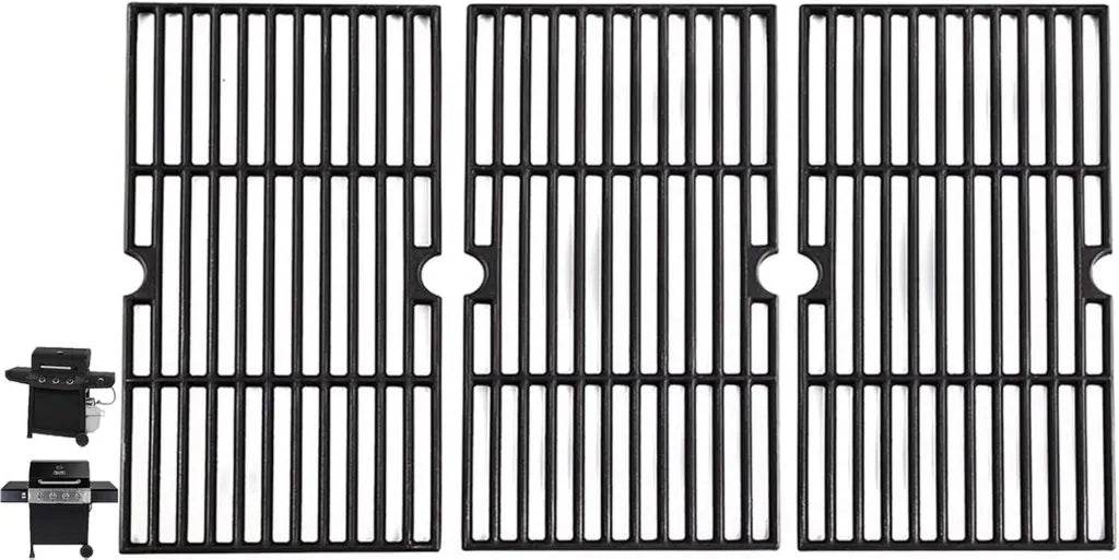 Ensemble de 3 grilles en fonte pour barbecues Dyna Glo et Kenmore