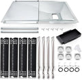 Kit Pièces de Rechange pour Barbecue Nexgrill 4 Brûleurs, Compatible Modèles 720-0830H/0783E, Plateau Graisse Ajustable, Brûleurs et Allumeurs