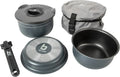 Bo-Camp - Ensemble de Casseroles de Camping - 5 Pièces - Aluminium Anodisé, Anthracite