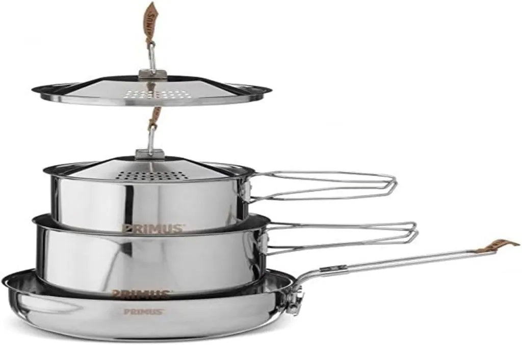 Ensemble de Casseroles en Acier Inoxydable pour Camping PRIMUS