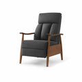 Fauteuil en bois et polyester Gris