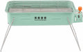 Gril à gaz portable pour balcon et jardin, 1-2 personnes, métal, bleu clair